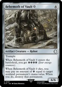 NM Behemoth of Vault 0, MGT, Fallout, Magic the Gathering, 127 - Image 1