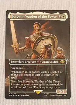 Boromir, Warden of the Tower (Borderless) Universes Beyond: the Lord of the Ring - Image 1