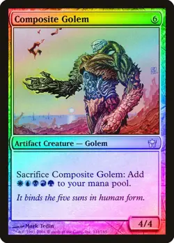 Composite Golem FOIL Fifth Dawn NM Artifact Uncommon MAGIC MTG - Image 1