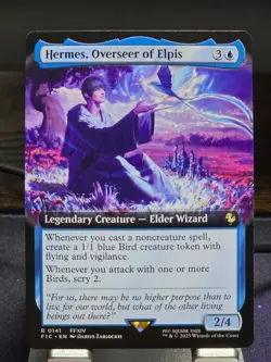 MTG - Hermes, Overseer of Elpis (0141) Rare (Extended Art) - FINAL FANTASY - Image 1
