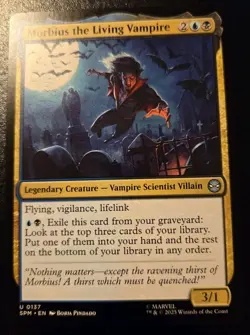 Morbius, The Living Vampire 0137 Uncommon Spider-Man Magic: The Gathering - Image 1