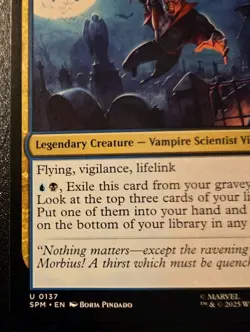 Morbius, The Living Vampire 0137 Uncommon Spider-Man Magic: The Gathering - Image 4