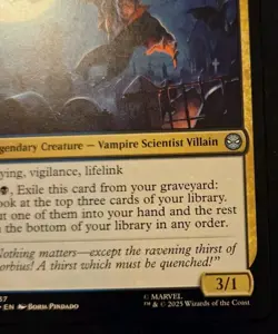 Morbius, The Living Vampire 0137 Uncommon Spider-Man Magic: The Gathering - Image 5