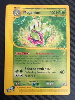 Pokemon TCG Meganium 54/165 Rare Non Holo Expedition Set VLP - Image 1