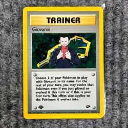Vintage Pokemon - Gym Challenge - Giovanni 1st Edition - 18/132 Rare - NM/Mint - Image 1