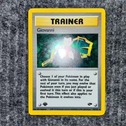 Vintage Pokemon - Gym Challenge - Giovanni 1st Edition - 18/132 Rare - NM/Mint - Image 2