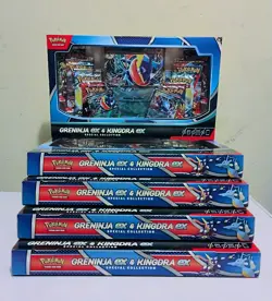 Pokemon Greninja ex & Kingdra ex Special Collection x 5 Box LOT 8 Packs Each - Image 1