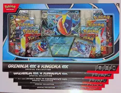 Pokemon Greninja ex & Kingdra ex Special Collection x 5 Box LOT 8 Packs Each - Image 2