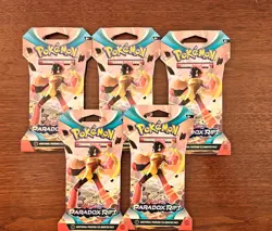 Pokemon Scarlet and Violet | Paradox Rift Sleeved Booster Pack (x5) + GIFT 🔥 - Image 1