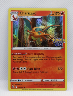 Pokemon TCG Charizard Pokemon GO 010/078 Holo Holo Rare NM - Image 1
