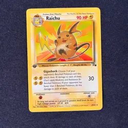 Pokemon TCG 1st edition Fossil Raichu 29/62 ( Non Holo ) - FAST POST - Image 1