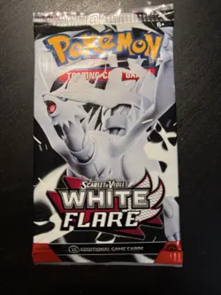 22.9g HEAVY Pokemon Scarlet & Violet White Flare Booster Pack New Sealed - Image 2