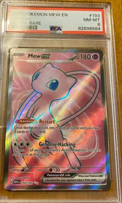 2023 Pokemon Mew EN Mew EX Ultra Rare PSA 8 82696584 - Image 1
