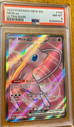 2023 Pokemon Mew EN Mew EX Ultra Rare PSA 8 82696584 - Image 3