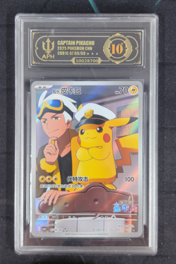 APH Black 10 2025 Pokemon TCG Chinese Exclusive Captain Pikachu 07 09/09 CBB1C - Image 1