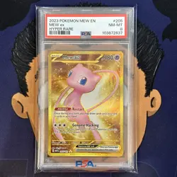 PSA 8 NEAR MINT 2023 Pokemon Mew 151 MEW EX #205 Hyper Rare - Image 2