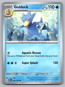 Pokemon TCG SV: Scarlet & Violet 151 Golduck 055/165 - Image 1