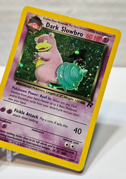 Dark Slowbro 12/82 Holo Rare Unlimited Team Rocket *SWIRL* Pokemon 779 - Image 4