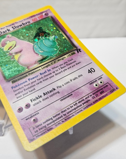 Dark Slowbro 12/82 Holo Rare Unlimited Team Rocket *SWIRL* Pokemon 779 - Image 5
