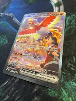 Pokemon Destined Rivals Ethan's Ho-Oh EX 230/182 SIR PACK FRESH - Image 3