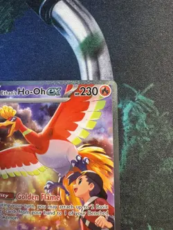 Pokemon Destined Rivals Ethan's Ho-Oh EX 230/182 SIR PACK FRESH - Image 5