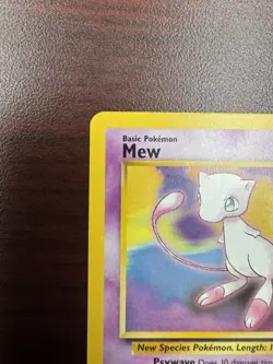 Pokemon TCG: 1999-2000 Vintage Rare -- Mew Promo #8 WOTC Black Star LP - Image 3