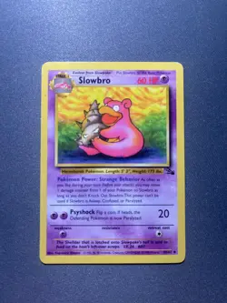 Pokemon TCG Slowbro Fossil 43/62 Unlimited 1999-2000 Wizards Base Set - Image 3
