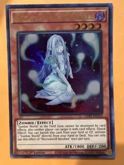 Yugioh! Necroworld Banshee - GFP2-EN114 - Ultra Rare - 1st Edition NM+ - Image 1
