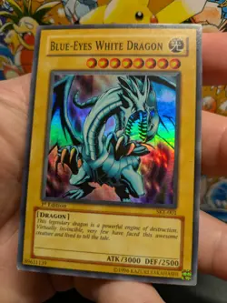 🔥 Yu-Gi-Oh Blue-Eyes White Dragon SKE-001 Super Rare 1st Ed SETO KAIBA NM 🔥 - Image 3