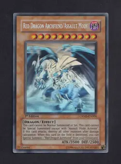 Yu-Gi-Oh! Red Dragon Archfiend/Assault Mode CRMS-EN004 Ghost Rare - Image 1