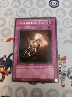 Yu-Gi-Oh! TCG Destruction Ring Invasion of Chaos IOC-101 1st Edition Rare - Image 1