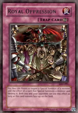 Yu-Gi-Oh Royal Oppression LOD-091 Unlimited Rare Legacy of Darkness - Image 1