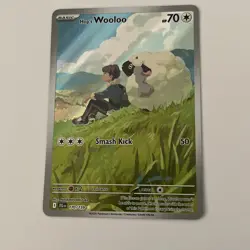 Hop's Wooloo 170/159 Sv09: Journey Together Holo Full Art Pokemon Card - Image 1