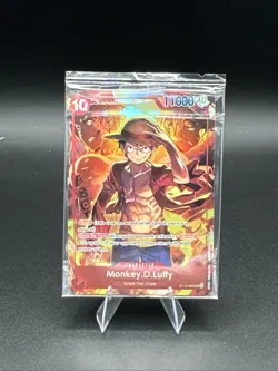 Sealed Promo One Piece CARD Treasure Booster Monkey.D.Luffy ST10-006 SR New - Image 1