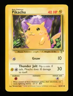 Pikachu - 58/102 - E3 Gold Stamp Promo - Base Set - Pokemon Card - Image 4