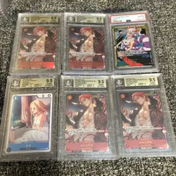 One Piece Card Game Lot Of 6 PSA 10 And BGS 9.5 - Image 1