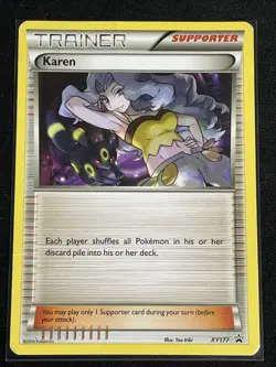 Karen - XY177 - Pokemon XY Promo Prerelease Rare Card LP - Image 1