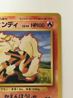 ARCANINE No. 059 Base Set old back Japanese Pokemon Card From Japan - Image 3