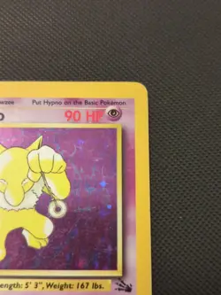 Pokemon TCG Hypno English LP/MP 8/62 Fossil Holo Rare Vintage Card - Image 3