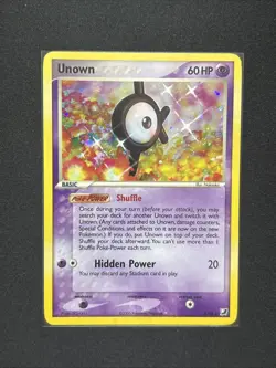 Pokemon TCG Unown Card Unseen Forces K/28 Holo Rare MP - Image 1