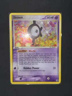 Pokemon TCG Unown Card Unseen Forces K/28 Holo Rare MP - Image 2