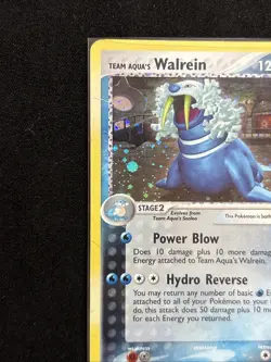 Team Aqua's Walrein 6/95 EX Team Magma Vs Team Aqua Holo Pokemon Card HP - Image 2