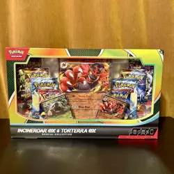 Pokemon Trading Card Game Incineroar ex and Torterra ex Special Collection Box - Image 1