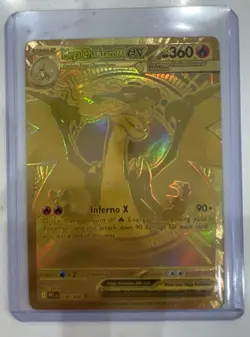 Pokemon Gold Mega Charizard X Phantasmal Flames Card - Image 3