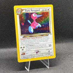(LP+) Dark Porygon2 8 Holo Rare Neo Destiny Unlimited Vintage 2000 Pokemon Card - Image 3