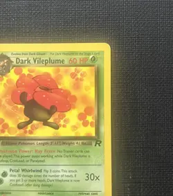Dark Vileplume 1st Ed 30/82 Non-Holo Rare Team Rocket Pokemon Card - Image 2
