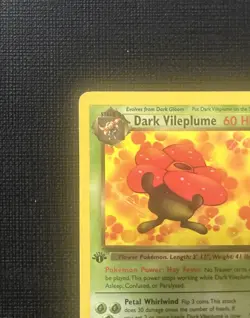 Dark Vileplume 1st Ed 30/82 Non-Holo Rare Team Rocket Pokemon Card - Image 4