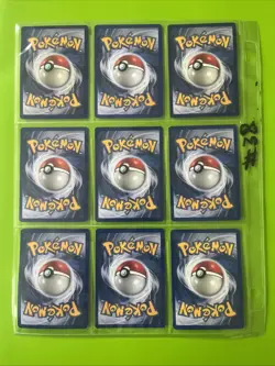 Pokemon Cards Lot of 9 Base Set Regular Common Vintage 1999 Unlimited - Image 2