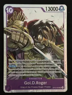 Gol.D.Roger (064) SR Carrying On His Will OP13-064 LP-NM One Piece Card - Image 1