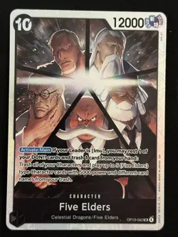 Five Elders SR Carrying On His Will OP13-082 LP-NM One Piece Card - Image 1
